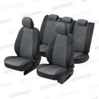 Чехлы Автопилот Алькантара Ромб на Chevrolet Cobalt с 2011+ Чехлы Автопилот Алькантара Ромб на Chevrolet Cobalt с 2011+