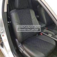 Чехлы Автопилот Алькантара Ромб на Chevrolet Cobalt с 2011+ Чехлы Автопилот Алькантара Ромб на Chevrolet Cobalt с 2011+