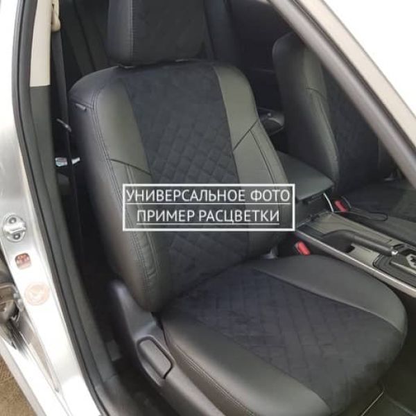 Чехлы Автопилот Алькантара Ромб на Chevrolet Cobalt с 2011+ Чехлы Автопилот Алькантара Ромб на Chevrolet Cobalt с 2011+
