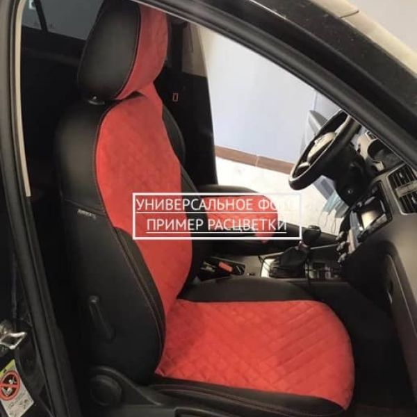 Чехлы Автопилот Алькантара Ромб на Chevrolet Cobalt с 2011+ Чехлы Автопилот Алькантара Ромб на Chevrolet Cobalt с 2011+