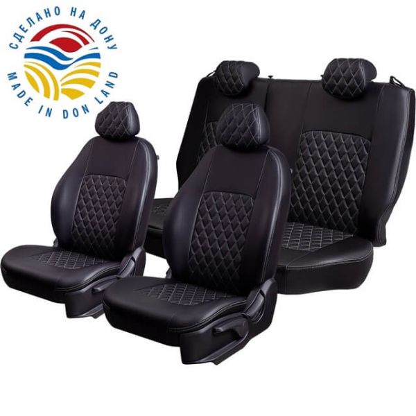 Чехлы Экокожа Турин Ромб на Daewoo Gentra Чехлы Экокожа Турин Ромб на Daewoo Gentra