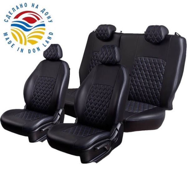 Чехлы Экокожа Турин Ромб на Daewoo Gentra Чехлы Экокожа Турин Ромб на Daewoo Gentra